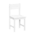 Scrivania e sedia per bambini con cubi portaoggetti, librerie e barre magnetiche per esposizione artistica, bianco