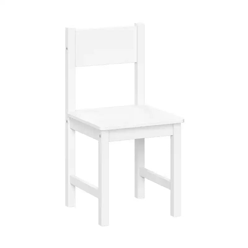 Kids Desk and Chair Set with Storage Cubbies, Bookshelves and Magnetic Art Display Bars, White