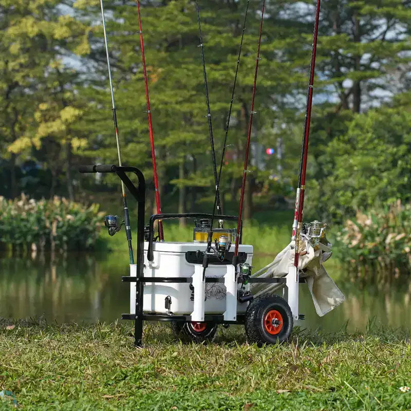 Beach Fishing Cart with 11-Inch Wheels, 200 lbs Capacity