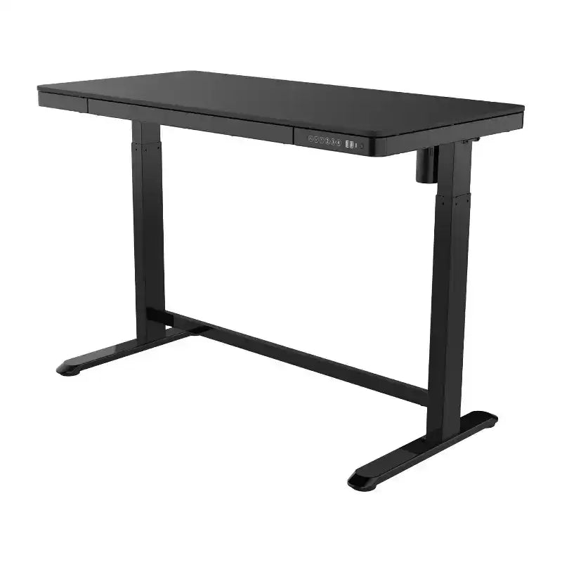 Electric Height Adjustable Standing Desk with Drawer and USB Charging Hub