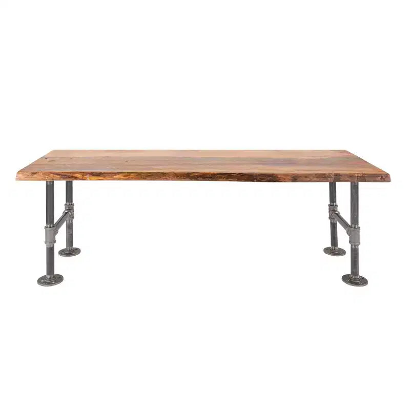 RESTORE Sunset Cedar Solid Live Edge Wood Accent Bench by Pipe Decor