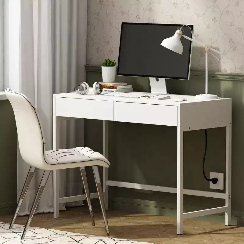 Modern Vanity Table with Mirror and USB Ports