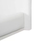 Letto a piattaforma moderno e minimalista rivestito in velluto