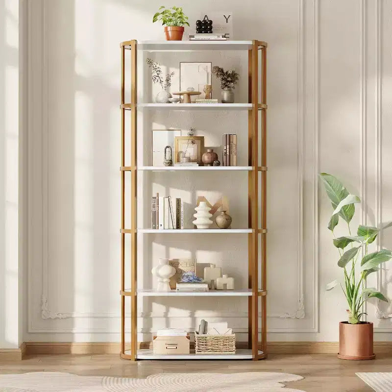71-Inch 5-Tier Freestanding Bookshelf for Bedroom, Living Room and Office