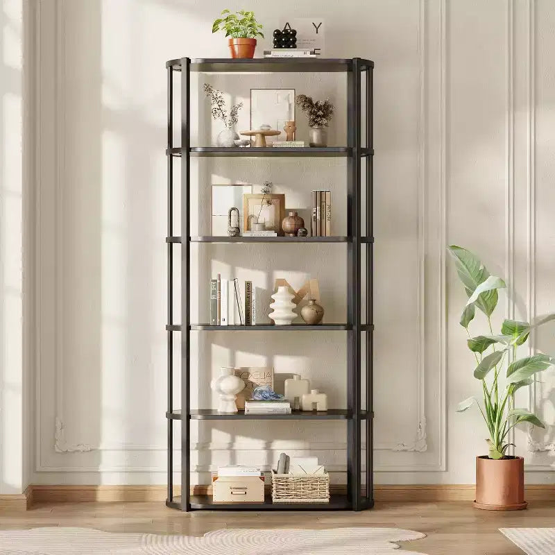 71-Inch 5-Tier Freestanding Bookshelf for Bedroom, Living Room and Office