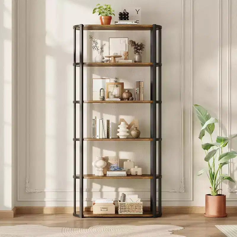 71-Inch 5-Tier Freestanding Bookshelf for Bedroom, Living Room and Office