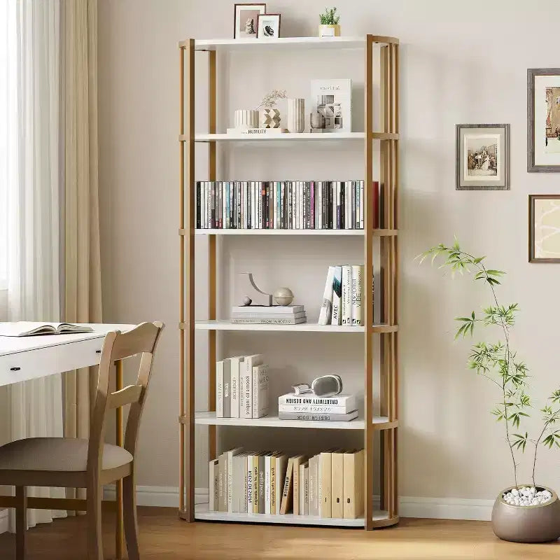 71-Inch 5-Tier Freestanding Bookshelf for Bedroom, Living Room and Office
