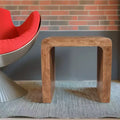 Mid-Century Modern Solid Wood Square End Table