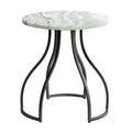 Crestview Collection Round Green Marble Accent_End Table