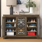 Scarpiera con ripiani regolabili marrone 44,4 L x 13,5 P x 30 H