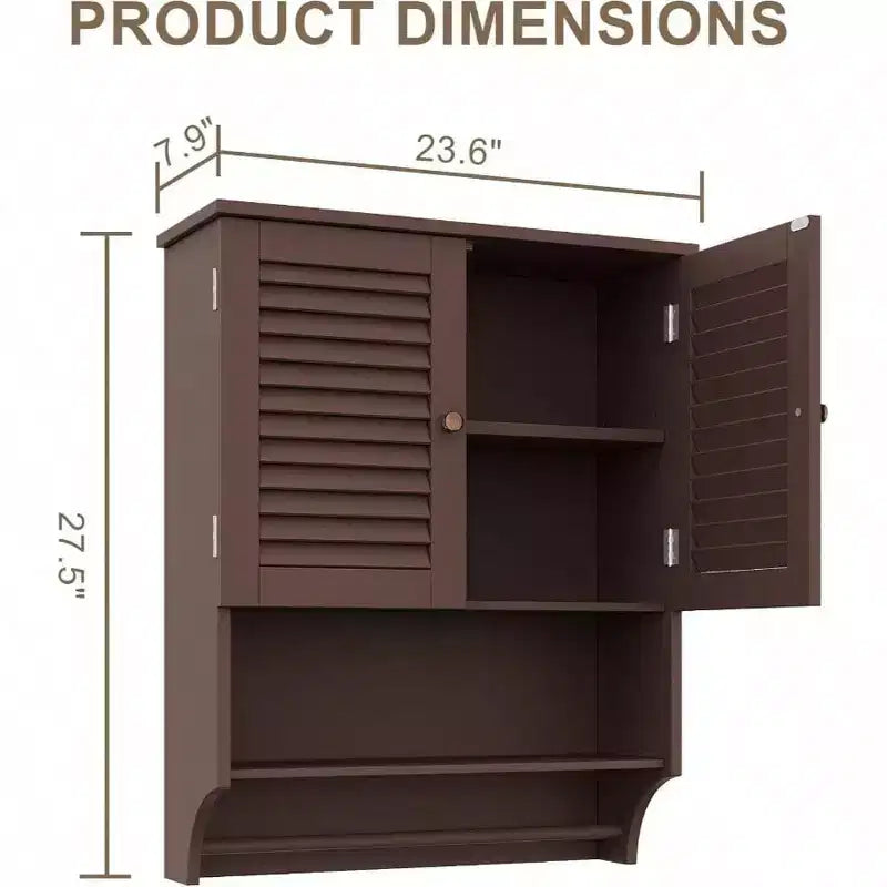 Bathroom Wall Cabinet with Towel Bar