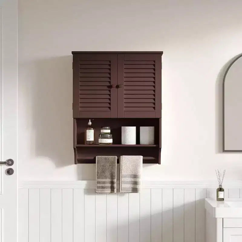 Bathroom Wall Cabinet with Towel Bar