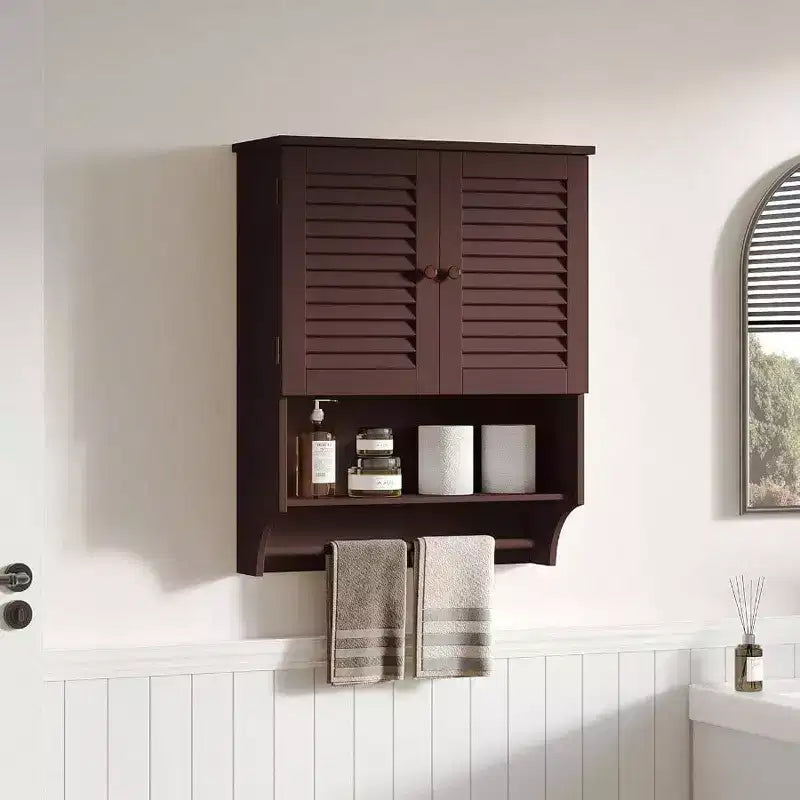 Bathroom Wall Cabinet with Towel Bar