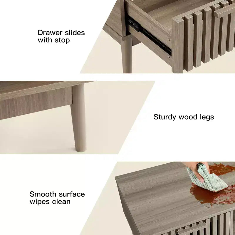 Coffee Table with Storage and Drawer