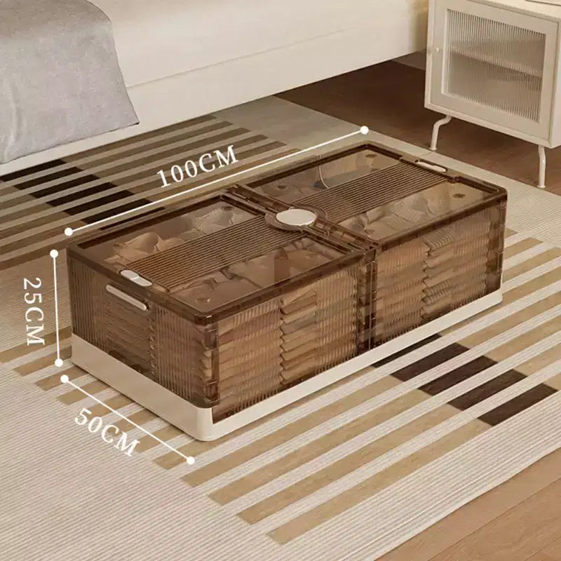 2-Pack Under Bed Storage Containers with Lids and Wheels