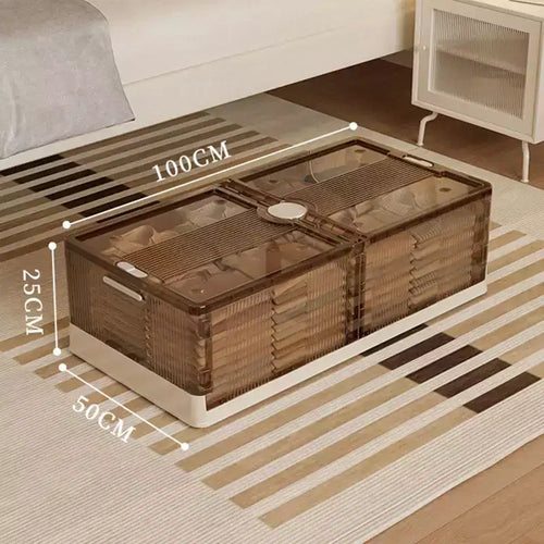 2-Pack Under Bed Storage Containers with Lids and Wheels