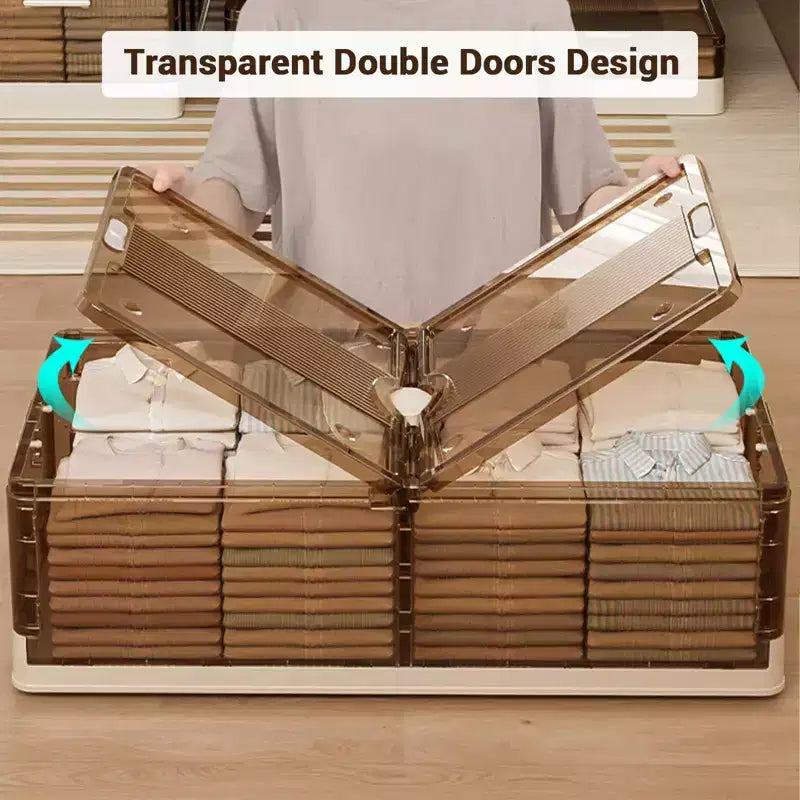 2-Pack Under Bed Storage Containers with Lids and Wheels