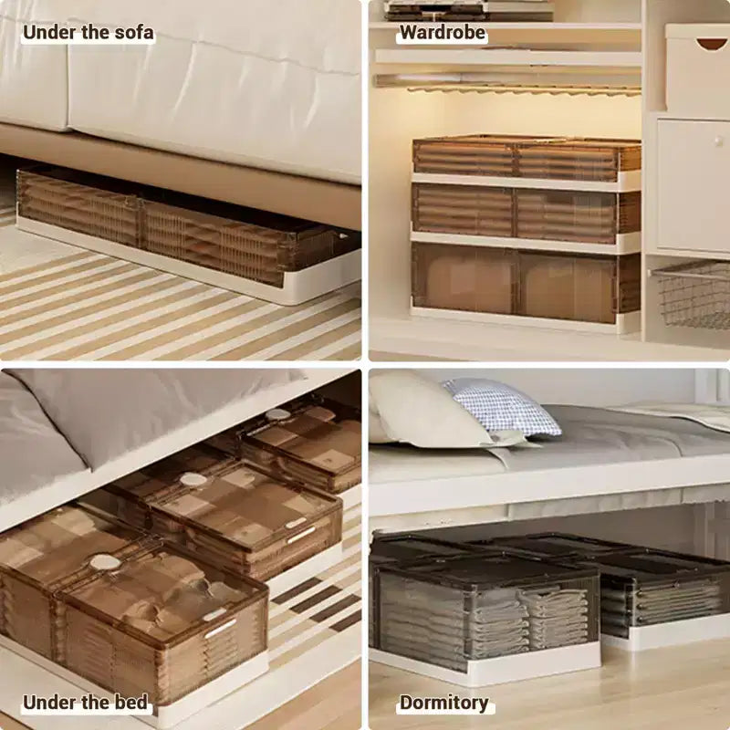 2-Pack Under Bed Storage Containers with Lids and Wheels