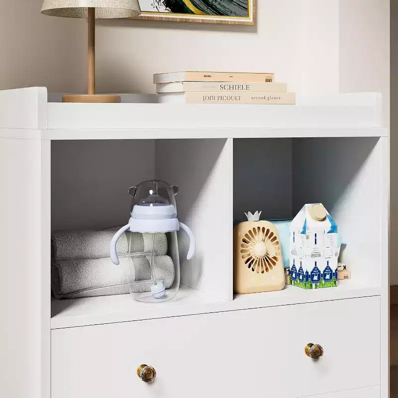 3-Drawer Nursery Dresser with Removable Changing Tray