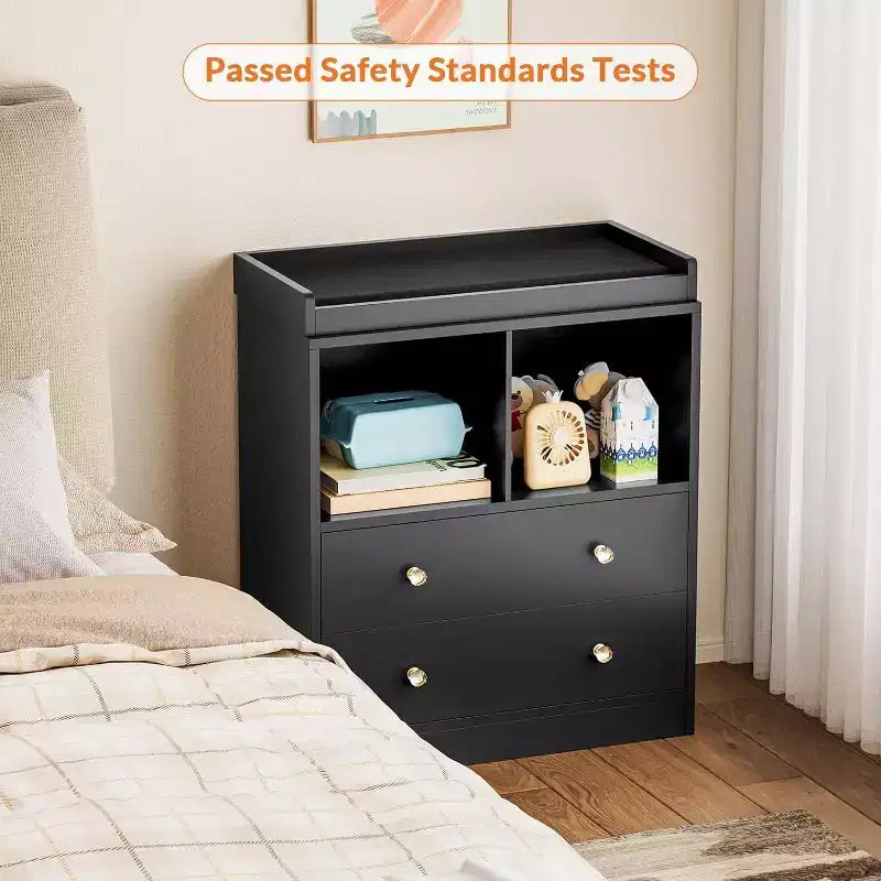 3-Drawer Nursery Dresser with Removable Changing Tray