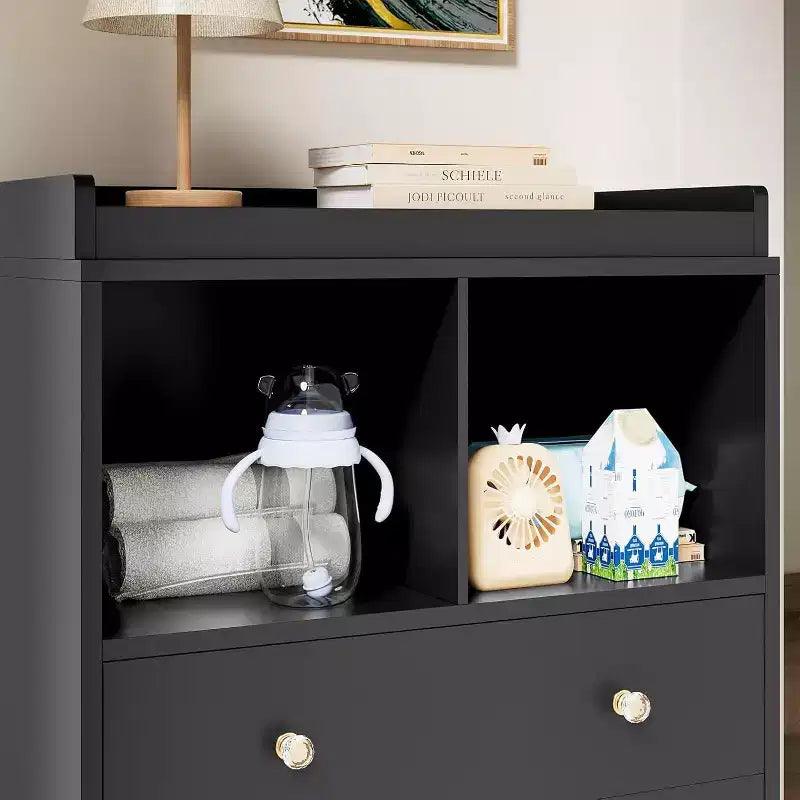 3-Drawer Nursery Dresser with Removable Changing Tray