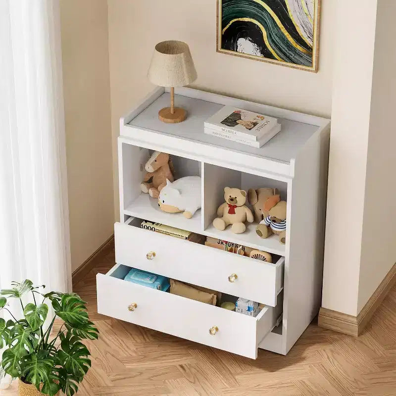 3-Drawer Nursery Dresser with Removable Changing Tray