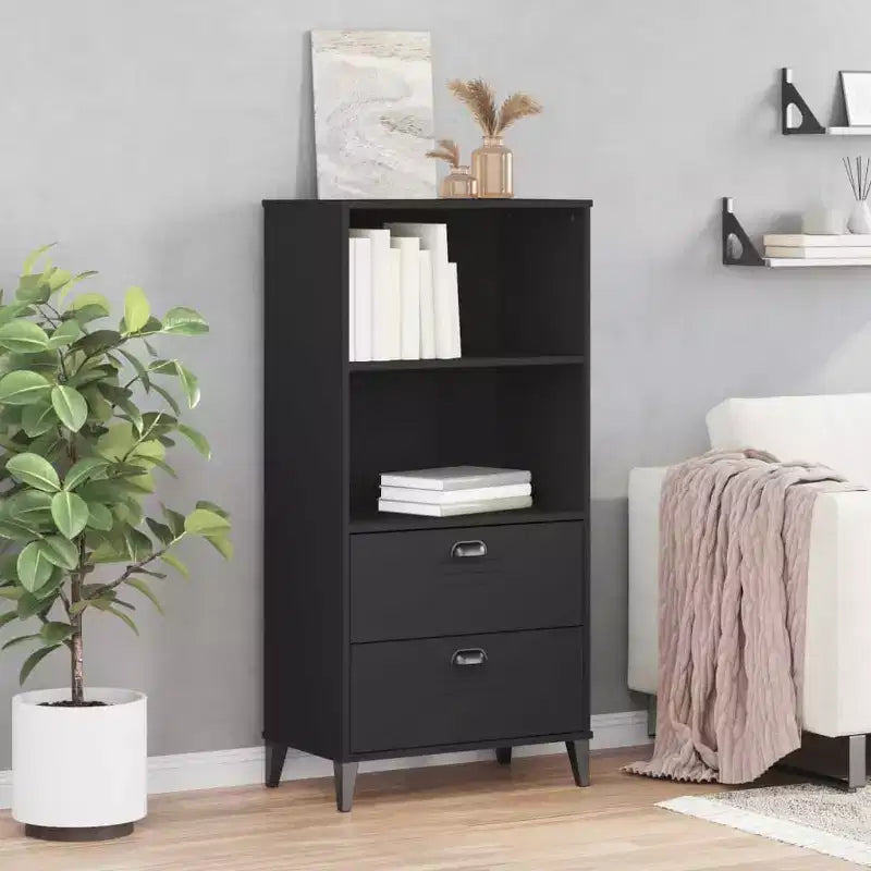 Standing Bookcase with 2 Shelves and Drawers