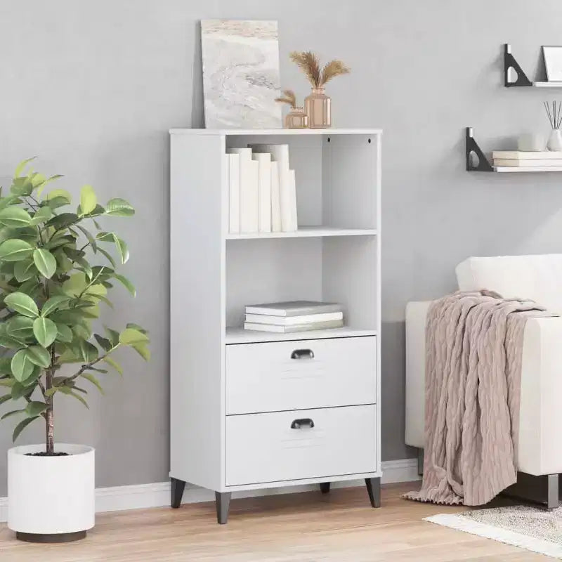 Standing Bookcase with 2 Shelves and Drawers