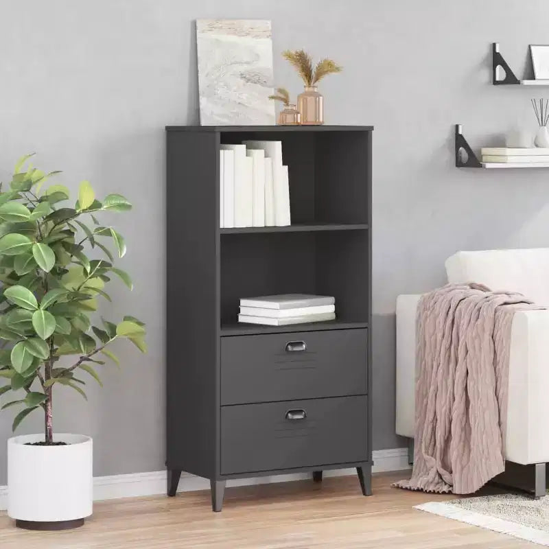 Standing Bookcase with 2 Shelves and Drawers
