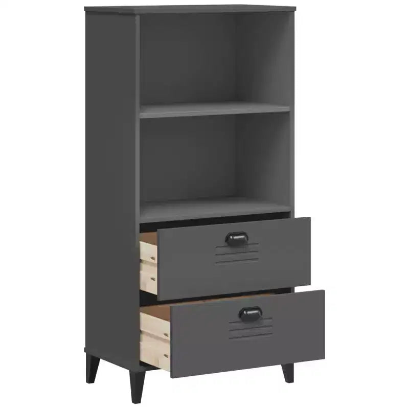 Standing Bookcase with 2 Shelves and Drawers