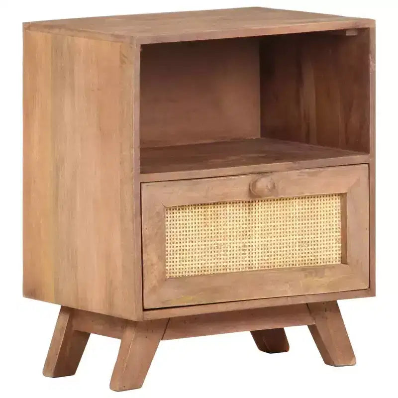 Bedside Cabinet 15.7x11.8x19.7 Solid Mango Wood