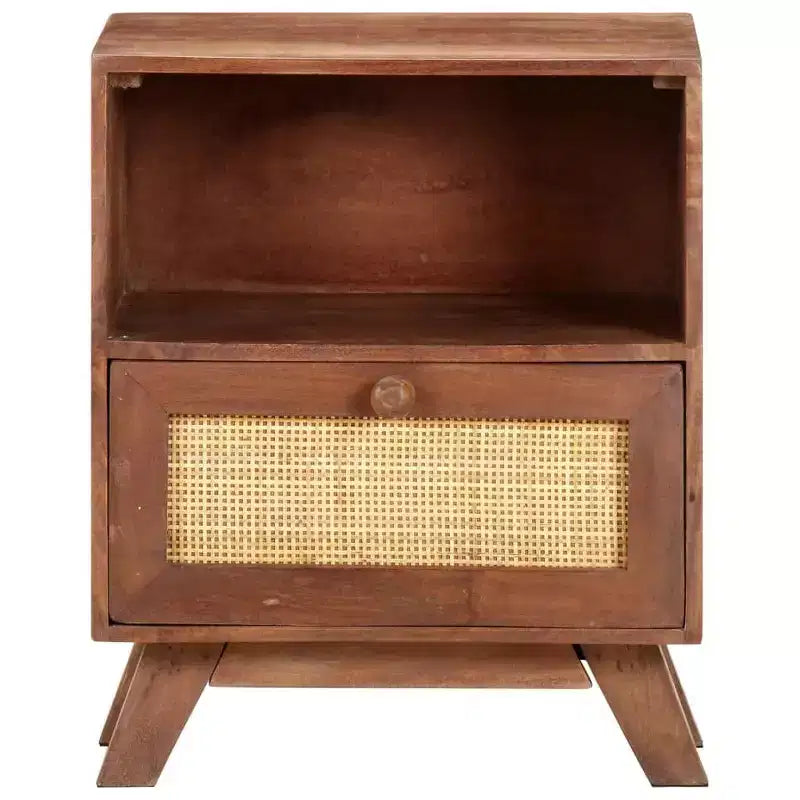 Bedside Cabinet 15.7x11.8x19.7 Solid Mango Wood