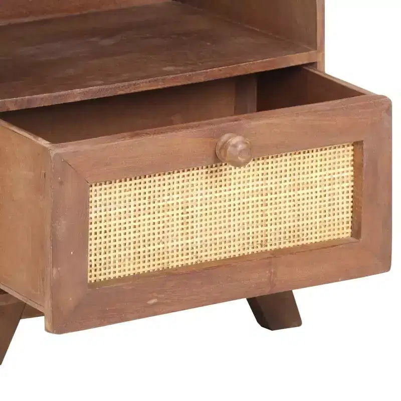 Bedside Cabinet 15.7x11.8x19.7 Solid Mango Wood