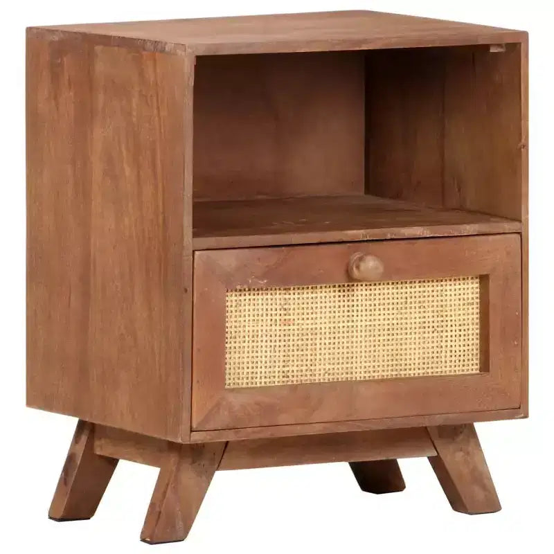 Bedside Cabinet 15.7x11.8x19.7 Solid Mango Wood
