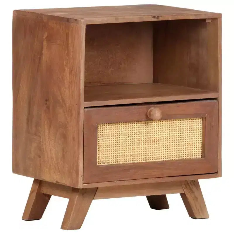 Bedside Cabinet 15.7x11.8x19.7 Solid Mango Wood