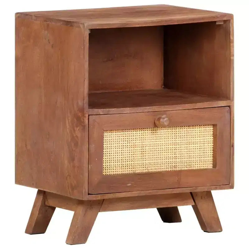 Bedside Cabinet 15.7x11.8x19.7 Solid Mango Wood