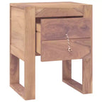 Comodino in legno massello di teak 15,7x11,8x19,7"