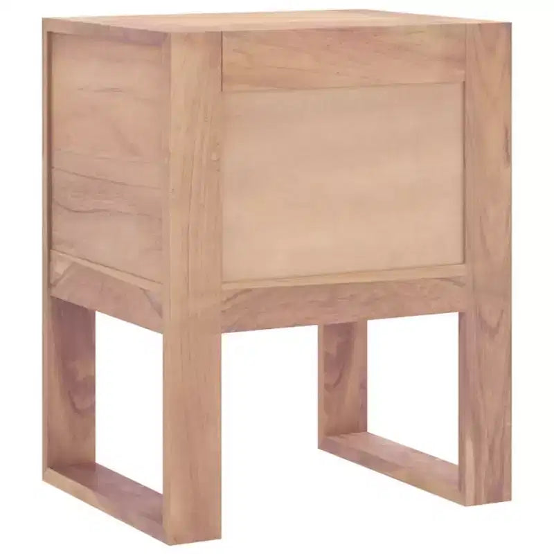Solid Teak Wood Bedside Cabinet 15.7x11.8x19.7"