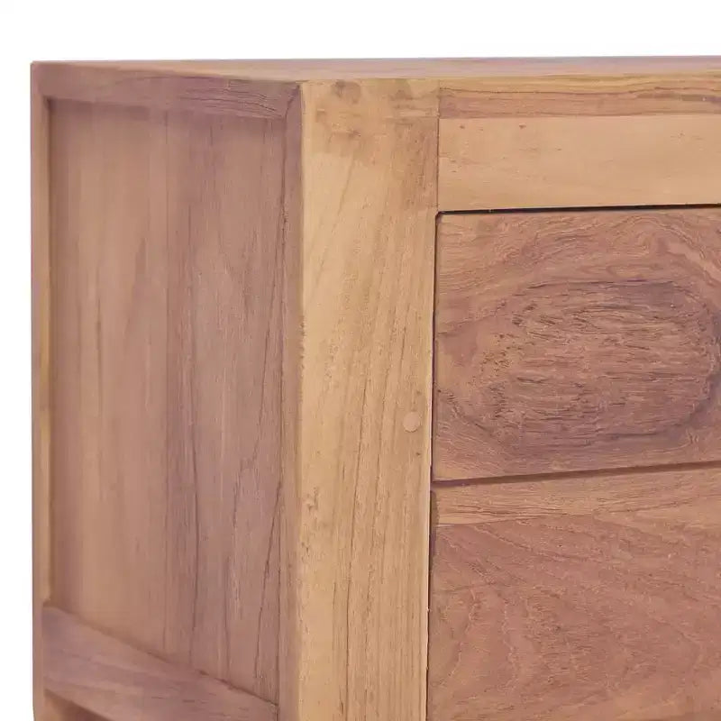 Solid Teak Wood Bedside Cabinet 15.7x11.8x19.7"