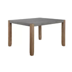 Tavolo da pranzo in finto cemento e legno in stile loft