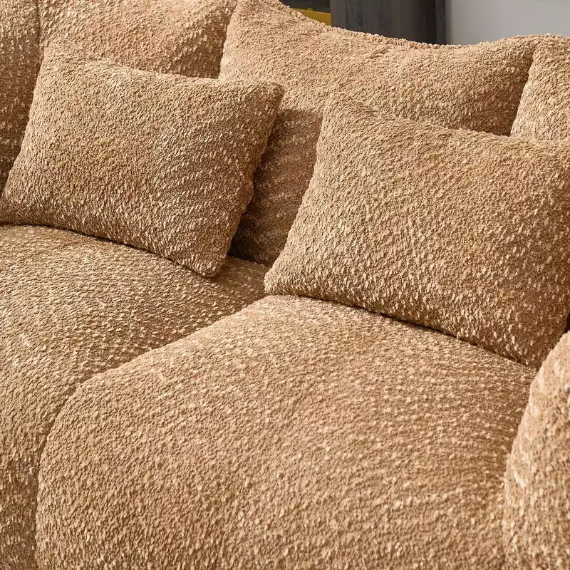 Bean Bag Chair with Foam Fill, 2-Seat Lounge Sofa with Armrest