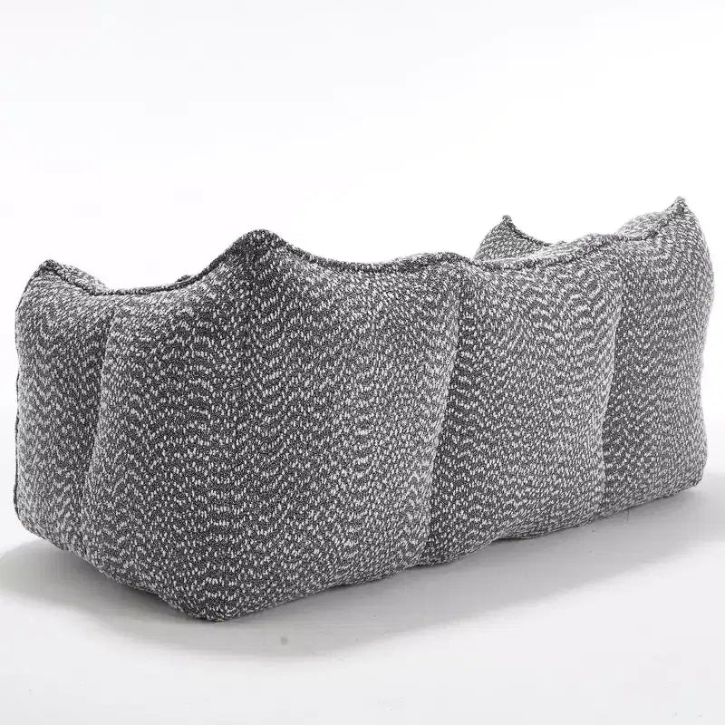 Bean Bag Chair with Foam Fill, 2-Seat Lounge Sofa with Armrest