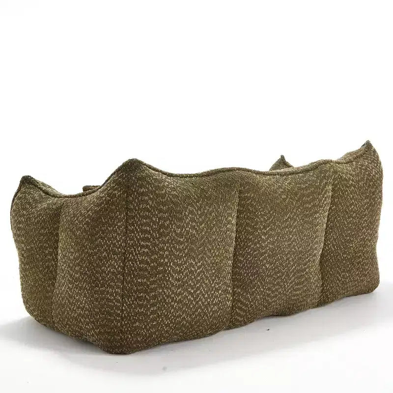 Bean Bag Chair with Foam Fill, 2-Seat Lounge Sofa with Armrest