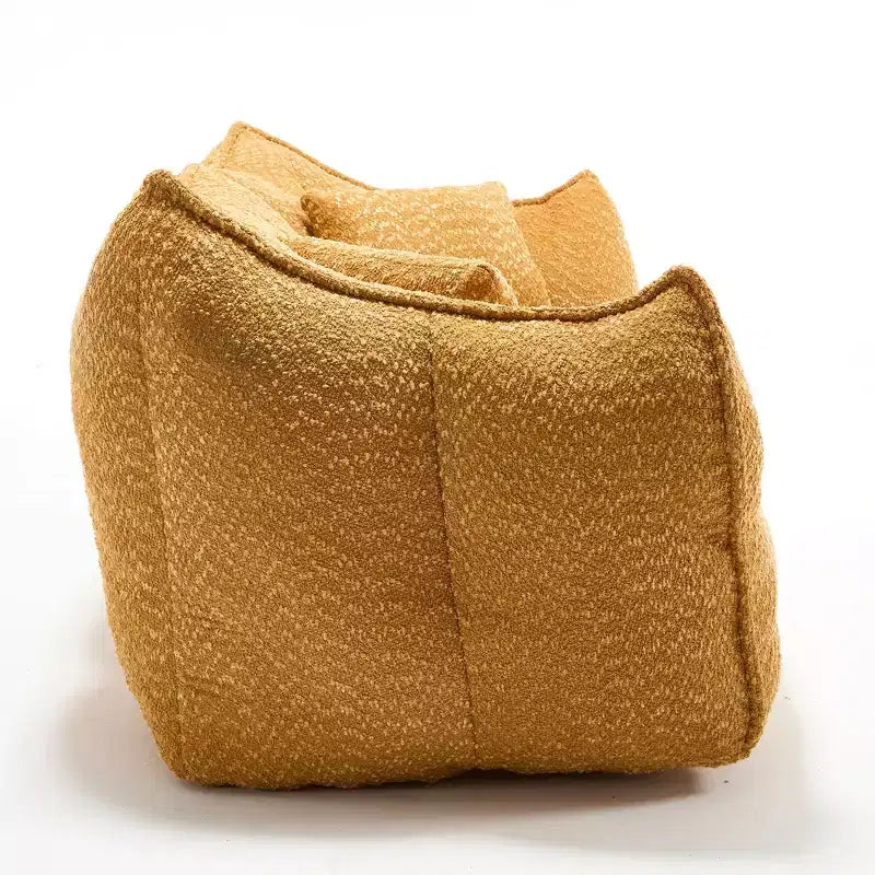 Bean Bag Chair with Foam Fill, 2-Seat Lounge Sofa with Armrest