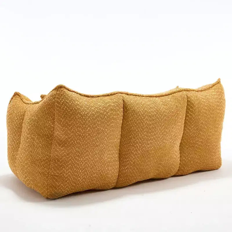 Bean Bag Chair with Foam Fill, 2-Seat Lounge Sofa with Armrest