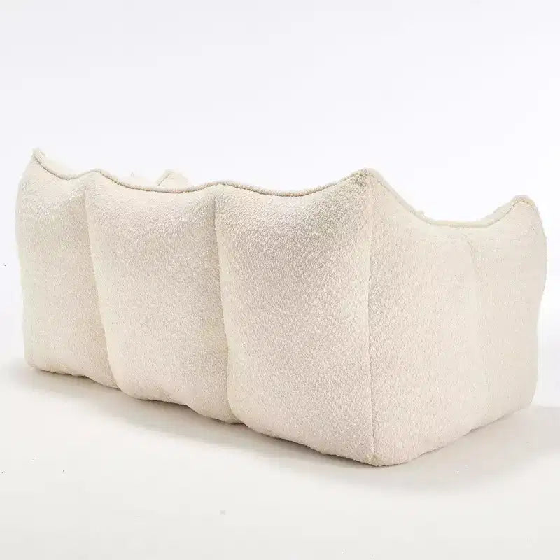 Bean Bag Chair with Foam Fill, 2-Seat Lounge Sofa with Armrest
