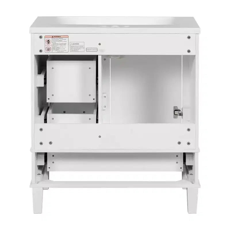 30 in. Bathroom Vanity with Undermount Ceramic Sink and Storage Cabinet