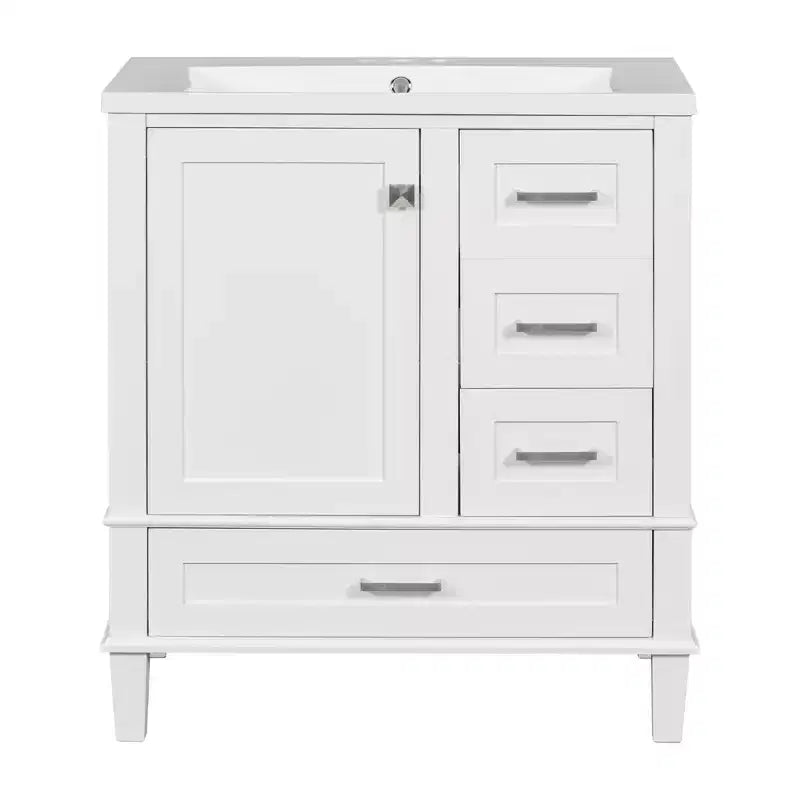 30 in. Bathroom Vanity with Undermount Ceramic Sink and Storage Cabinet