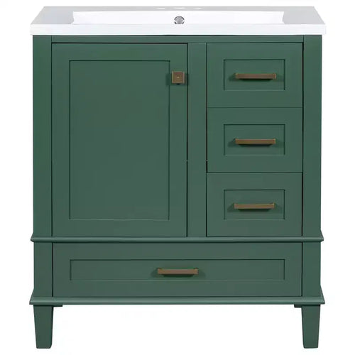 30 in. Bathroom Vanity with Undermount Ceramic Sink and Storage Cabinet