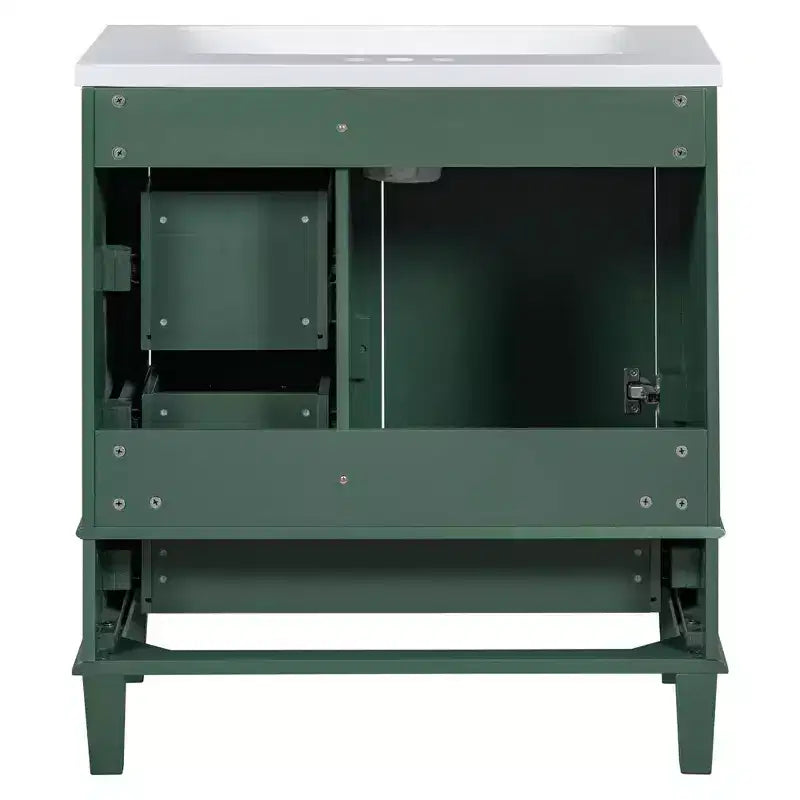30 in. Bathroom Vanity with Undermount Ceramic Sink and Storage Cabinet